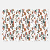 Abstraktes Farbmuster Geschenkpapier Set (Vorderseite)