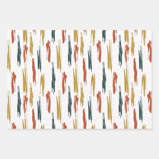 Abstraktes Farbmuster Geschenkpapier Set (Vorderseite 2)