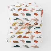 Abstraktes Farbmuster Geschenkpapier Set (Beispiel)