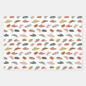 Abstraktes Farbmuster Geschenkpapier Set (Vorderseite)