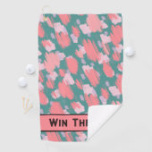 Abstraktes Farbmuster Golfhandtuch (Insitu)