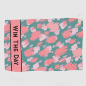 Abstraktes Farbmuster Golfhandtuch (Horizontal)