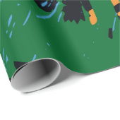 Abstraktes Farbmuster in Graffiti-Qualität v Geschenkpapier (Rolleneckpunkt)