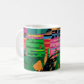 Abstraktes Farbmuster in Graffiti-Qualität v Kaffeetasse (Vorderseite Links)