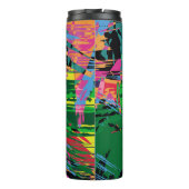 Abstraktes Farbmuster in Graffiti-Qualität v Thermosbecher (Rückseite)