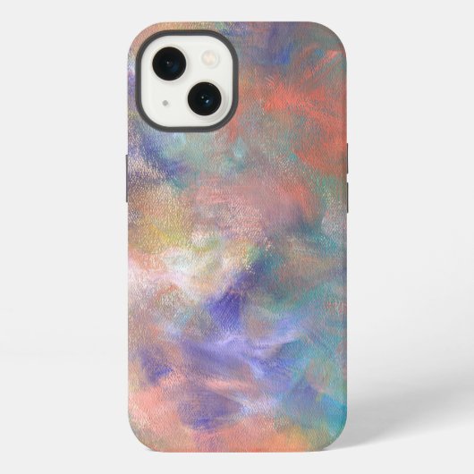 Abstraktes Farbmuster iPhone Hülle (Rückseite)