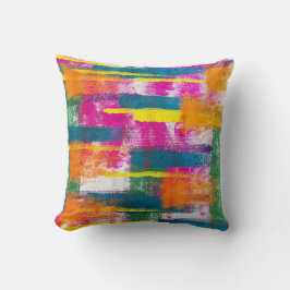 Abstraktes Farbmuster Kissen