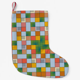 Abstraktes Farbmuster Kleiner Weihnachtsstrumpf