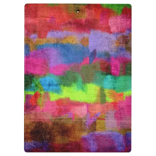 Abstraktes Farbmuster Klemmbrett (Rückseite)
