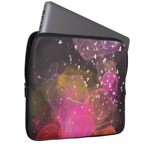 Abstraktes Farbmuster Laptopschutzhülle (Vorne Rechts)