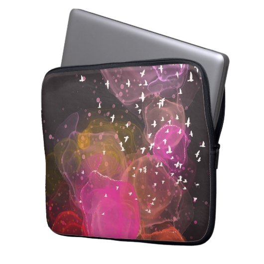 Abstraktes Farbmuster Laptopschutzhülle (Vorderseite Links)