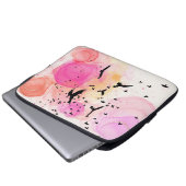 Abstraktes Farbmuster Laptopschutzhülle (Vorne Knopf)