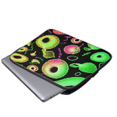 Abstraktes Farbmuster Laptopschutzhülle (Vorne Knopf)