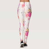 Abstraktes Farbmuster Leggings (Rückseite)