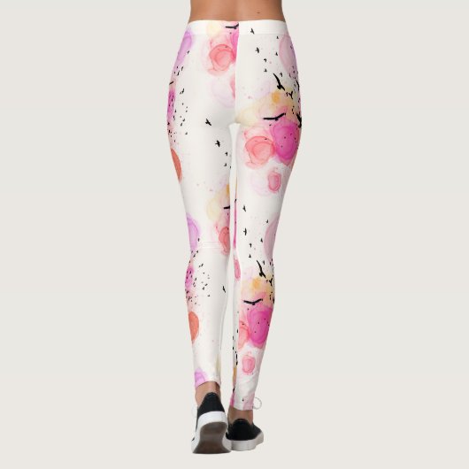 Abstraktes Farbmuster Leggings (Rückseite)