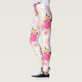 Abstraktes Farbmuster Leggings (Links)