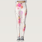 Abstraktes Farbmuster Leggings (Vorderseite)