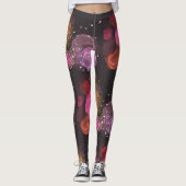 Abstraktes Farbmuster Leggings (Vorderseite)
