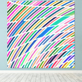 abstraktes Farbmuster Leinwanddruck (Insitu (Holzboden))