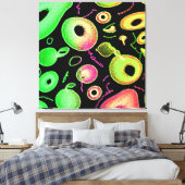 Abstraktes Farbmuster Leinwanddruck (Insitu (Schlafzimmer))
