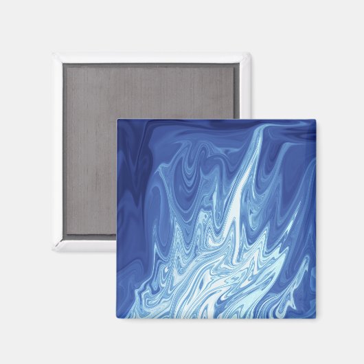 Abstraktes Farbmuster Magnet (Vorderseite/Rückseite)