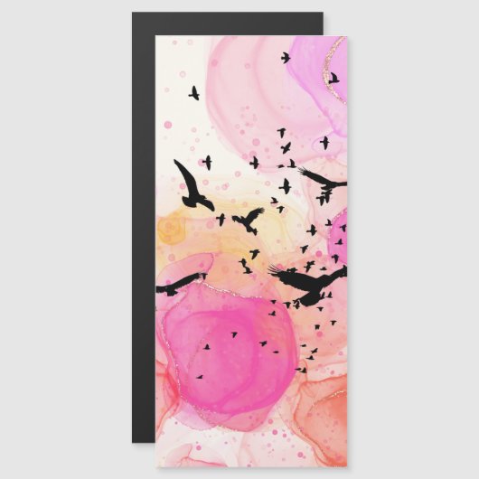 Abstraktes Farbmuster Magnetkarte (Vorne/Hinten)