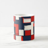 Abstraktes Farbmuster Mosaik Kaffeetasse (Mittel)