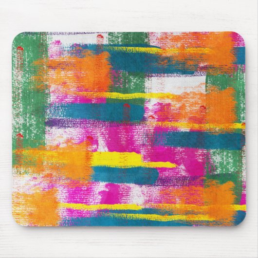 Abstraktes Farbmuster Mousepad (Vorne)