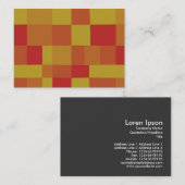 Abstraktes Farbmuster Muster 280913 Visitenkarte (Vorne/Hinten)