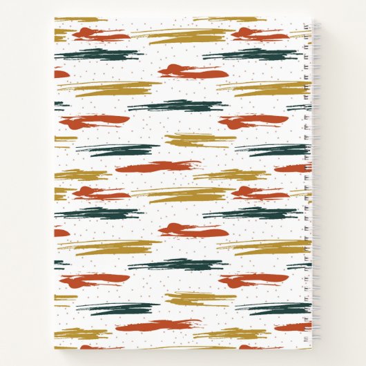 Abstraktes Farbmuster Notizblock (Rückseite)