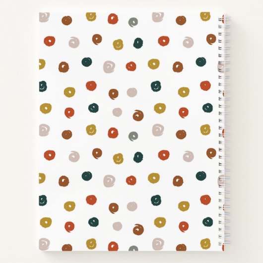 Abstraktes Farbmuster Notizblock (Rückseite)