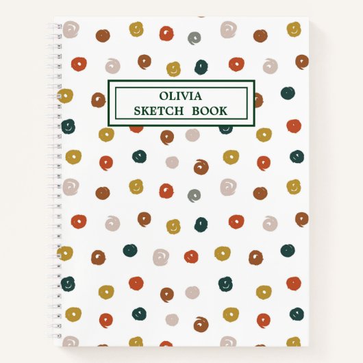 Abstraktes Farbmuster Notizblock (Vorderseite)