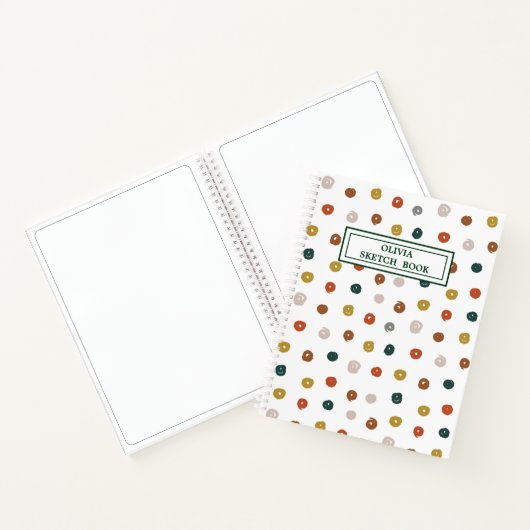 Abstraktes Farbmuster Notizblock (Innenseite)