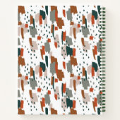 Abstraktes Farbmuster Notizblock (Rückseite)