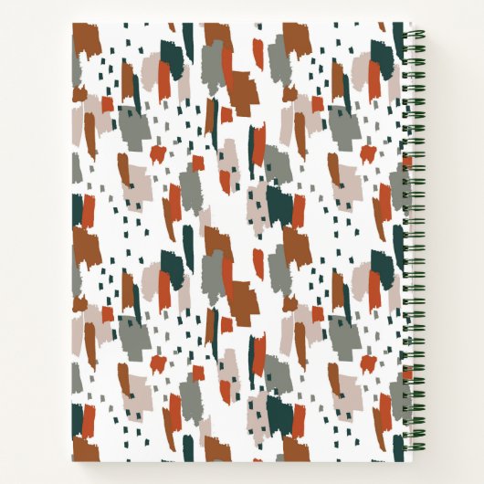 Abstraktes Farbmuster Notizblock (Rückseite)