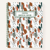 Abstraktes Farbmuster Notizblock (Vorderseite)