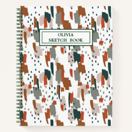 Abstraktes Farbmuster Notizblock