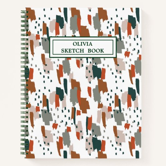 Abstraktes Farbmuster Notizblock (Vorderseite)