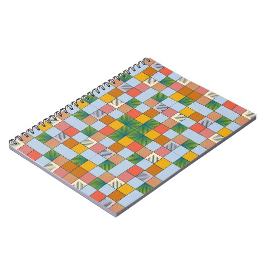 Abstraktes Farbmuster Notizblock (Linke Seite)