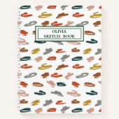 Abstraktes Farbmuster Notizblock (Vorderseite)