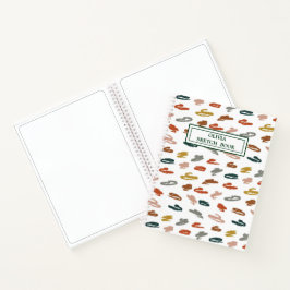 Abstraktes Farbmuster Notizblock