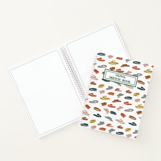 Abstraktes Farbmuster Notizblock (Innenseite)