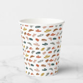 Abstraktes Farbmuster Pappbecher (Rechts)