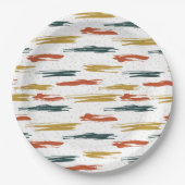Abstraktes Farbmuster Pappteller (Vorderseite)