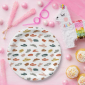 Abstraktes Farbmuster Pappteller (Party)