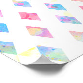 abstraktes Farbmuster Poster (Ecke)