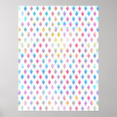 abstraktes Farbmuster Poster (Vorne)