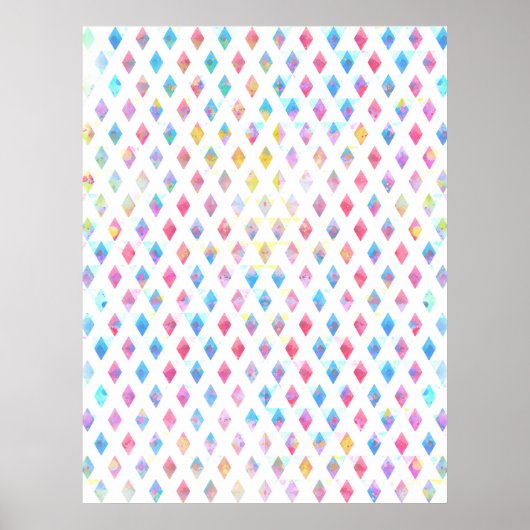 abstraktes Farbmuster Poster (Vorne)