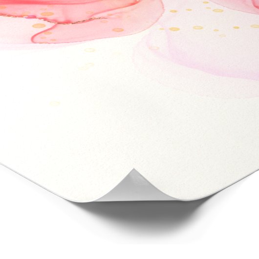 Abstraktes Farbmuster Poster (Ecke)