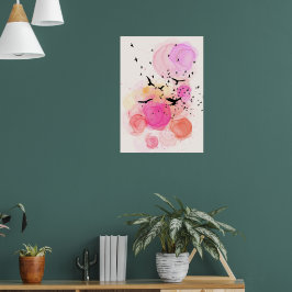 Abstraktes Farbmuster Poster